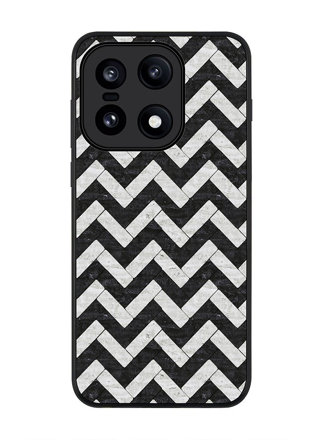 For OnePlus 15 Case,Slim fit Camera Protection, Shockproof Thin Phone cover  - Chevron Tiles